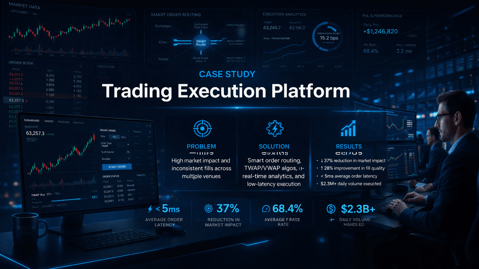 Trading execution monitoring dashboard